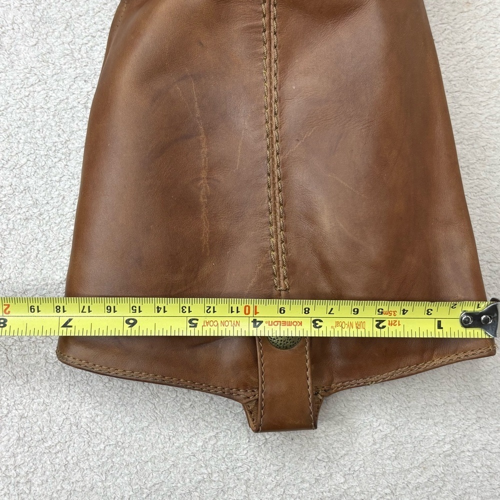 Kate Preston Jessie Leather Western Boots Women 8.5 Brown Pull On Faux Fur Lined - Picture 14 of 14